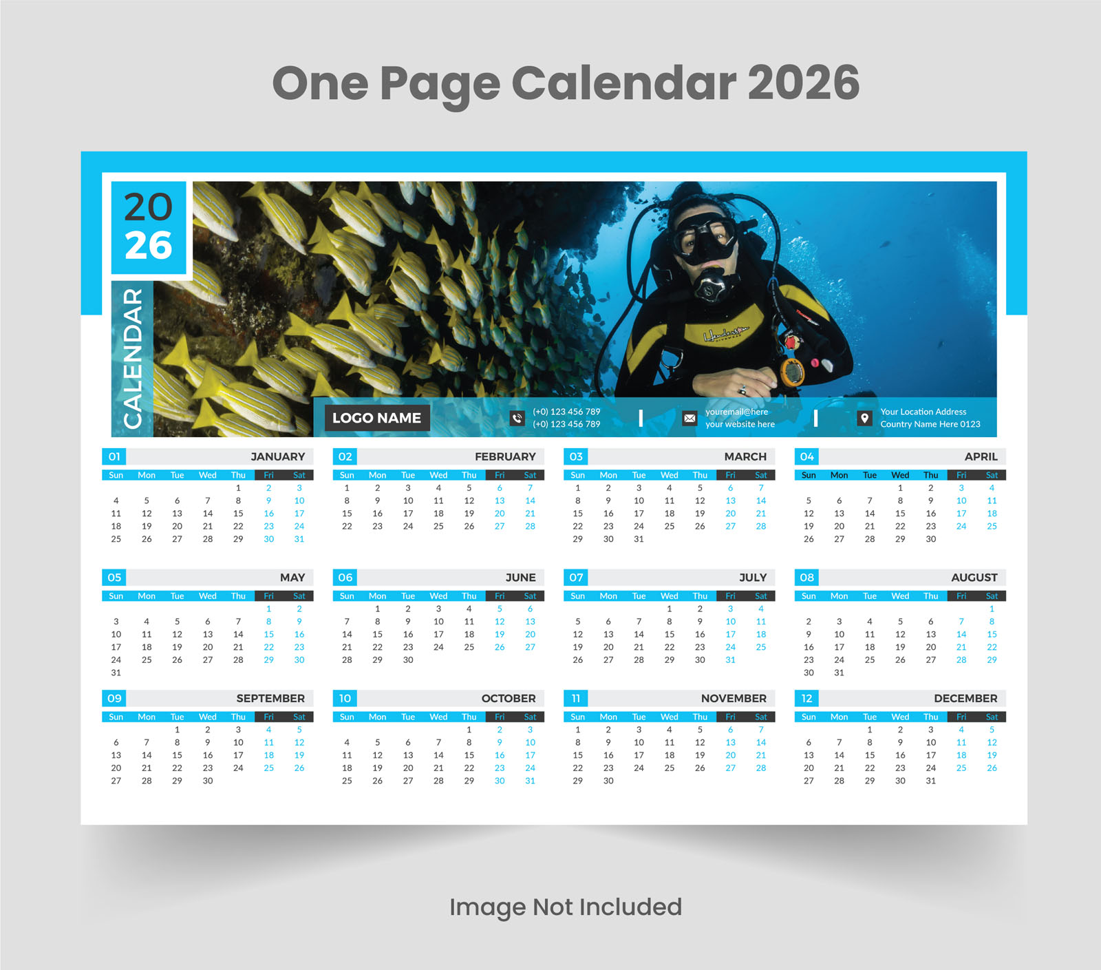 Calendrier A5 personnalisé